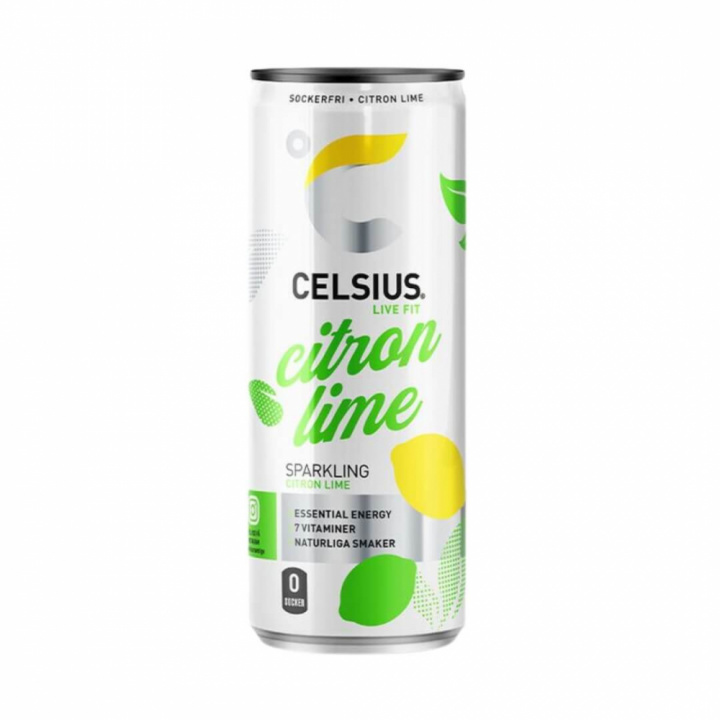 Celsius, 355 ml (Citron/Lime) ryhmässä Juomat / Energiajuoma @ Tillskottsbolaget (CELSIUS001CL)