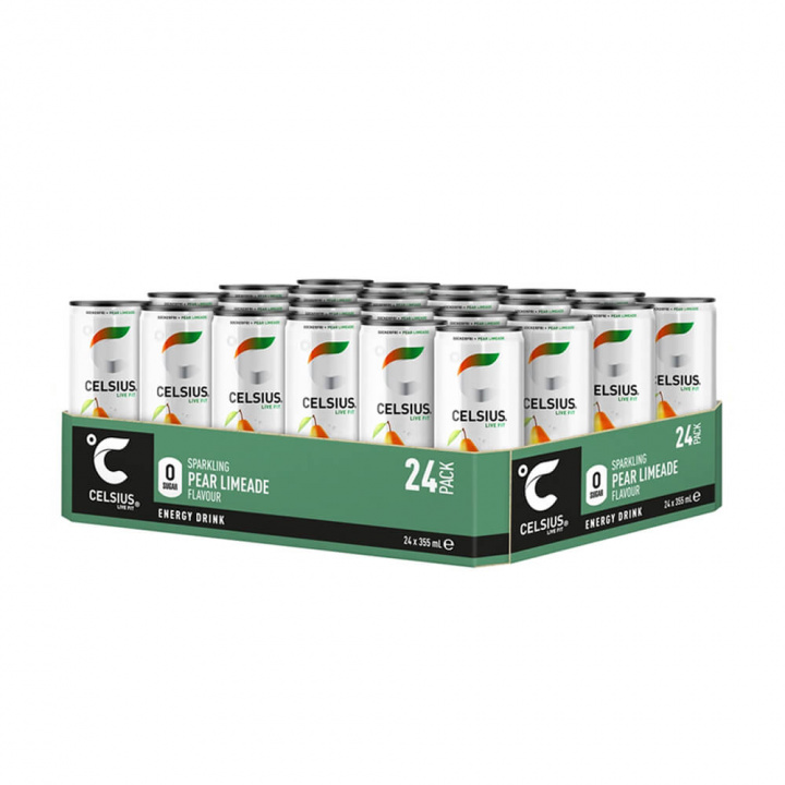24 x Celsius, 355 ml (Pear Limeade) ryhmässä Juomat / Energiajuoma @ Tillskottsbolaget (CELSIUS67789)