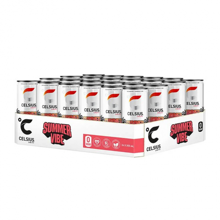 24 x Celsius, 355 ml (Summer Vibe) ryhmässä Juomat / Energiajuoma @ Tillskottsbolaget (CELSIUS86945)