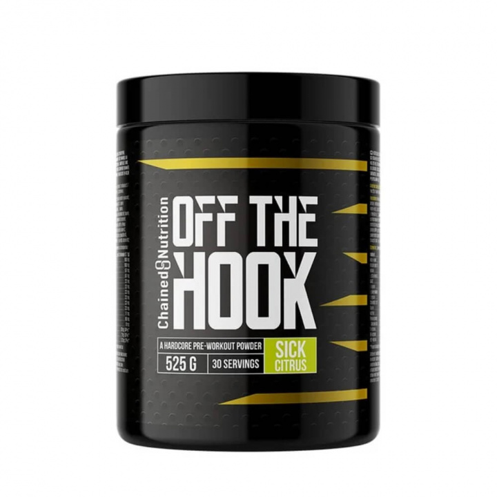 Chained Nutrition Off The Hook, 525 g (Sick Citrus) ryhmässä Ravintolisät & Elintarvikkeet / Suorituskyvyn parantajat / Pre-Workout / PWO @ Tillskottsbolaget (CHAINED001-2)
