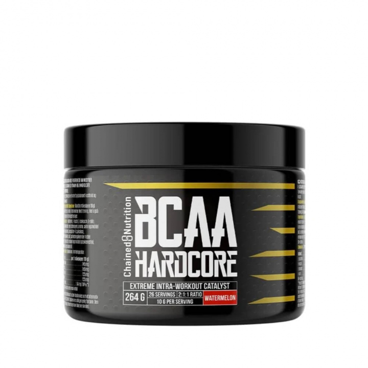 Chained Nutrition BCAA Hardcore, 264 g (Watermelon) ryhmässä Ravintolisät & Elintarvikkeet / Aminohapot / BCAA @ Tillskottsbolaget (CHAINED7583-2)