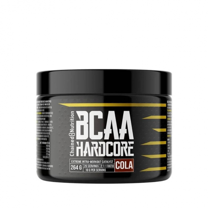 Chained Nutrition BCAA Hardcore, 264 g (Cola) ryhmässä Ravintolisät & Elintarvikkeet / Aminohapot / BCAA @ Tillskottsbolaget (CHAINED7583-3)