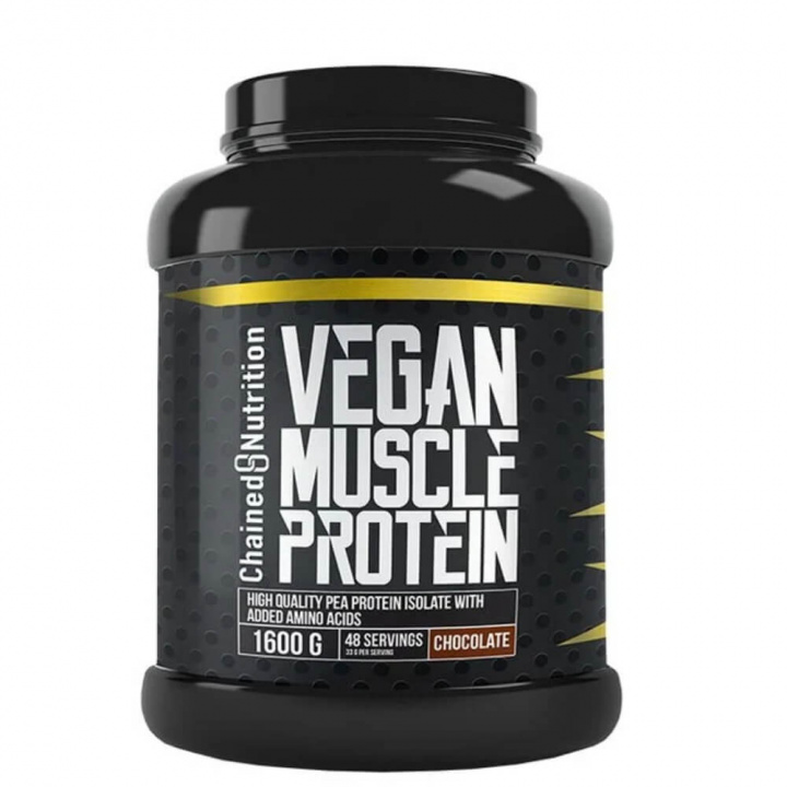 Chained Nutrition Vegan Muscle Protein, 1600 g (Chocolate) ryhmässä Ravintolisät & Elintarvikkeet / Proteiinijauhe / Laktoositon Proteiini @ Tillskottsbolaget (CHAINED7654-1)