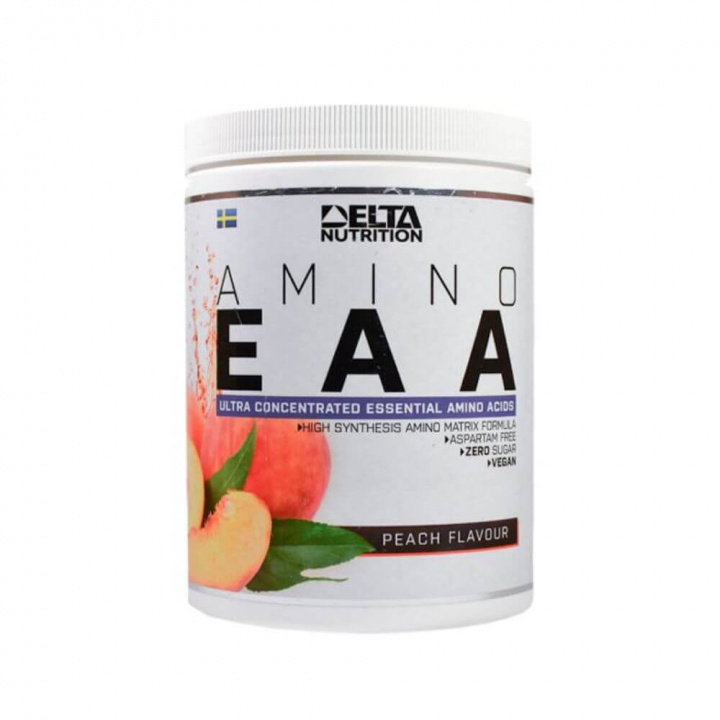 Delta Nutrition EAA Amino, 400 g (Peach) ryhmässä Ravintolisät & Elintarvikkeet / Aminohapot / EAA @ Tillskottsbolaget (DELTA8954-1)