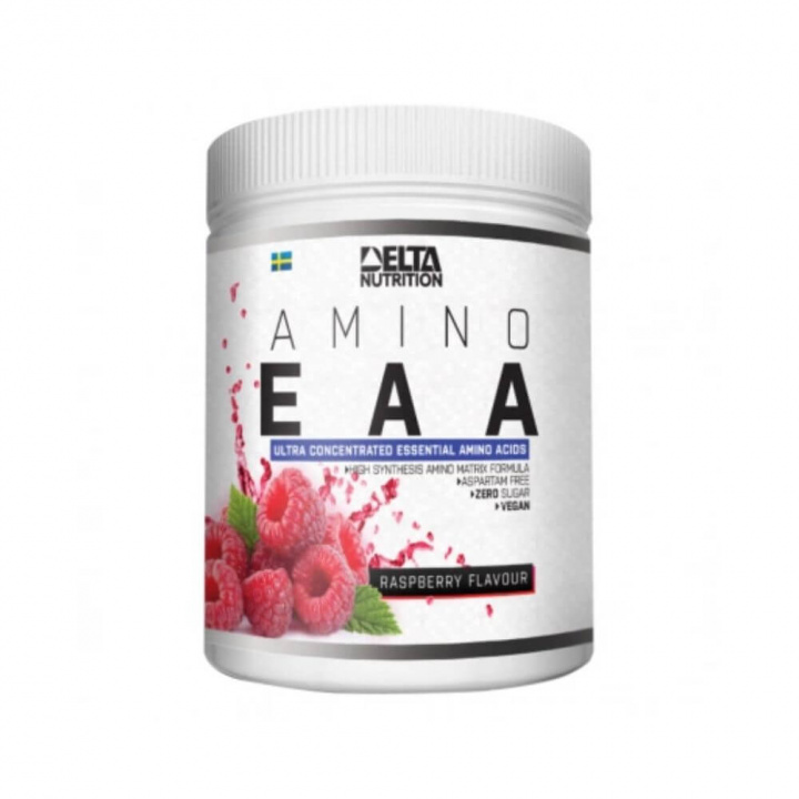 Delta Nutrition EAA Amino, 400 g (Raspberry) ryhmässä Ravintolisät & Elintarvikkeet / Aminohapot / EAA @ Tillskottsbolaget (DELTA8954-4)