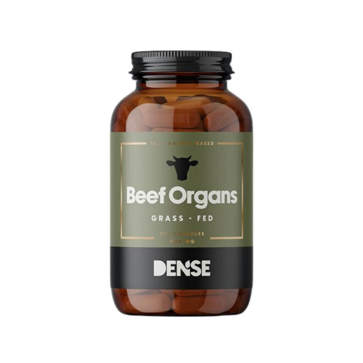 Dense Beef Organs, 180 caps ryhmässä Ravintolisät & Elintarvikkeet / Terveystuotteet / Superruoat @ Tillskottsbolaget (DENSE359)