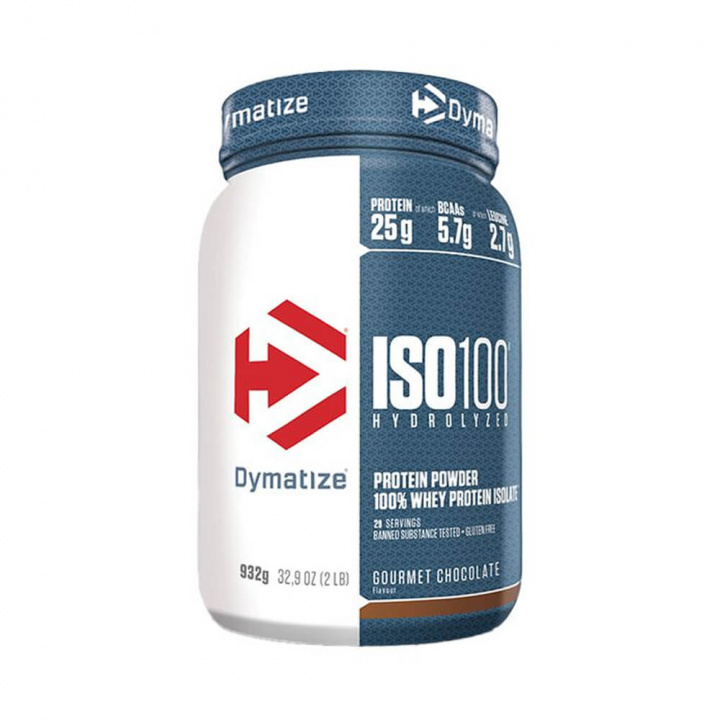 Dymatize Iso-100, 932 g (Gourmet Chocolate) ryhmässä Ravintolisät & Elintarvikkeet / Proteiinijauhe / Hydrolysaatti @ Tillskottsbolaget (DYMATIZE7683-2)