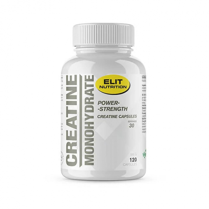 Elit Nutrition Creatine Monohydrate, 120 caps ryhmässä Ravintolisät & Elintarvikkeet / Kreatiini / Kreatiinimonohydraatti @ Tillskottsbolaget (ELIT655545)