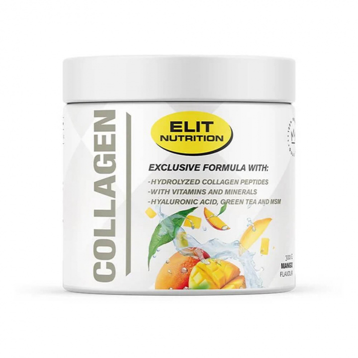 Elit Nutrition Collagen, 300 g (Mango) ryhmässä Ravintolisät & Elintarvikkeet / Nivelten terveys / Kollageeni @ Tillskottsbolaget (ELIT65732-1)