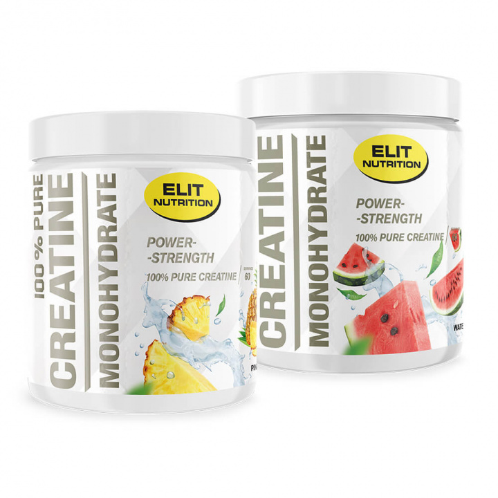 2 x Elit Nutrition 100% Pure Creatine Monohydrate, 300 g ryhmässä Ravintolisät & Elintarvikkeet / Kreatiini / Kreatiinimonohydraatti @ Tillskottsbolaget (ELIT65783)