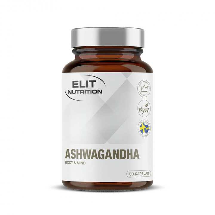 Elit Nutrition Ashwagandha, 60 caps ryhmässä Ravintolisät & Elintarvikkeet / Terveystuotteet / Adaptogeenit @ Tillskottsbolaget (ELIT65799)
