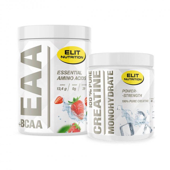 EAA + BCAA, 400 g + Creatine Monohydrate, 300 g ryhmässä Ravintolisät & Elintarvikkeet / Kreatiini / Kreatiinimonohydraatti @ Tillskottsbolaget (ELIT6658)