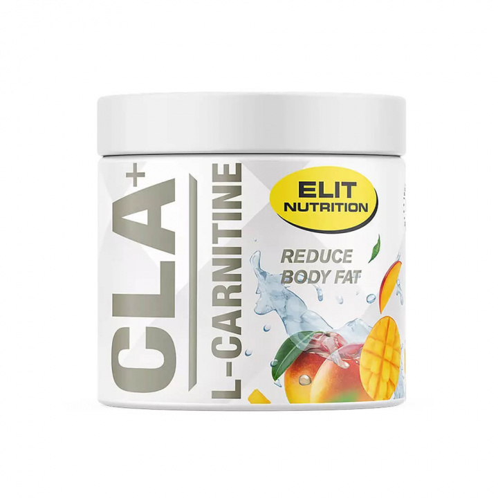 Elit Nutrition CLA + L-Carnitine, 180 g (Mango) ryhmässä Ravintolisät & Elintarvikkeet / Painonpudotusta / Kofeiiniton Rasvanpolttaja @ Tillskottsbolaget (ELIT673-1)
