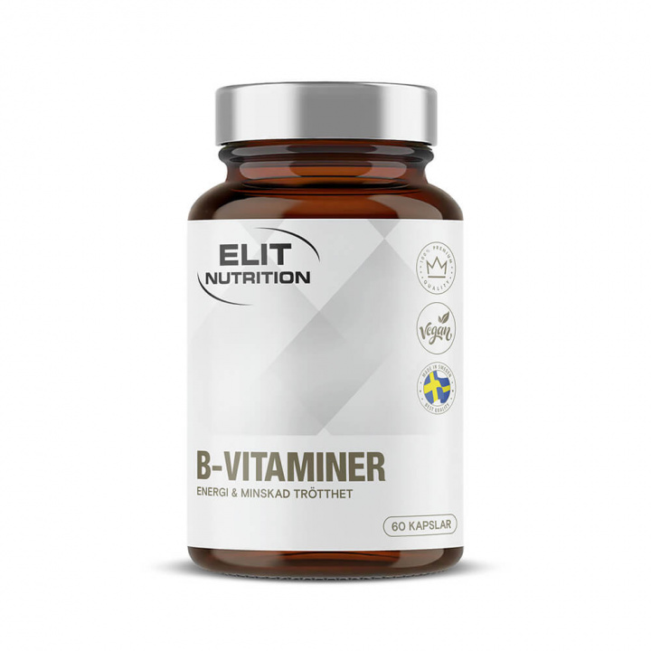 Elit Nutrition B-Vitaminer, 60 caps ryhmässä Ravintolisät & Elintarvikkeet / Vitamiinit / B-vitamiini @ Tillskottsbolaget (ELIT67423)