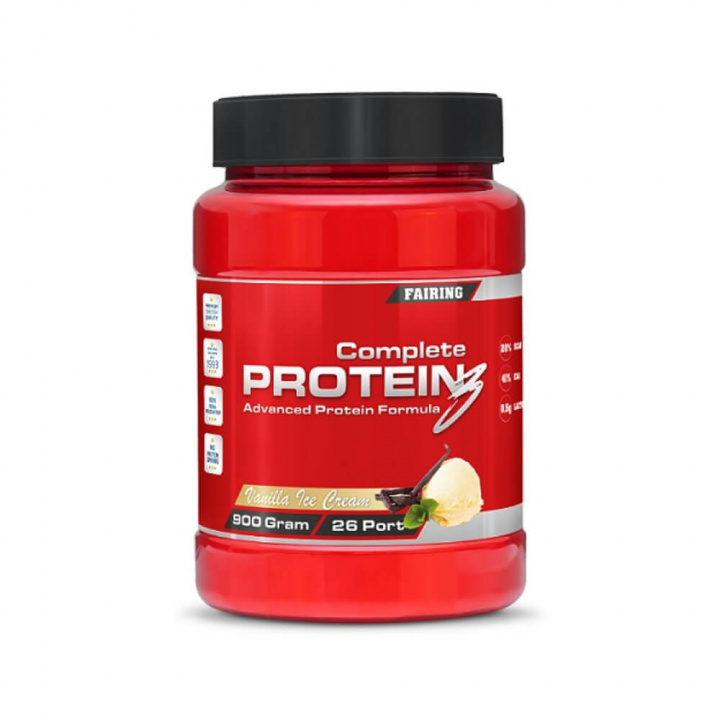 Fairing Complete Protein 3, 900 g (Vanilla Ice Cream) ryhmässä Ravintolisät & Elintarvikkeet / Proteiinijauhe / Sekoitusproteiini @ Tillskottsbolaget (FAIRING0012ABCE)