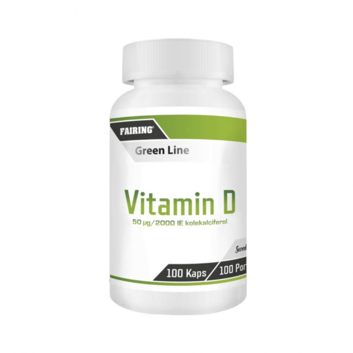 Fairing Vitamin D, 100 caps ryhmässä Ravintolisät & Elintarvikkeet / Terveystuotteet / Immuunijärjestelmä @ Tillskottsbolaget (FAIRING0016)