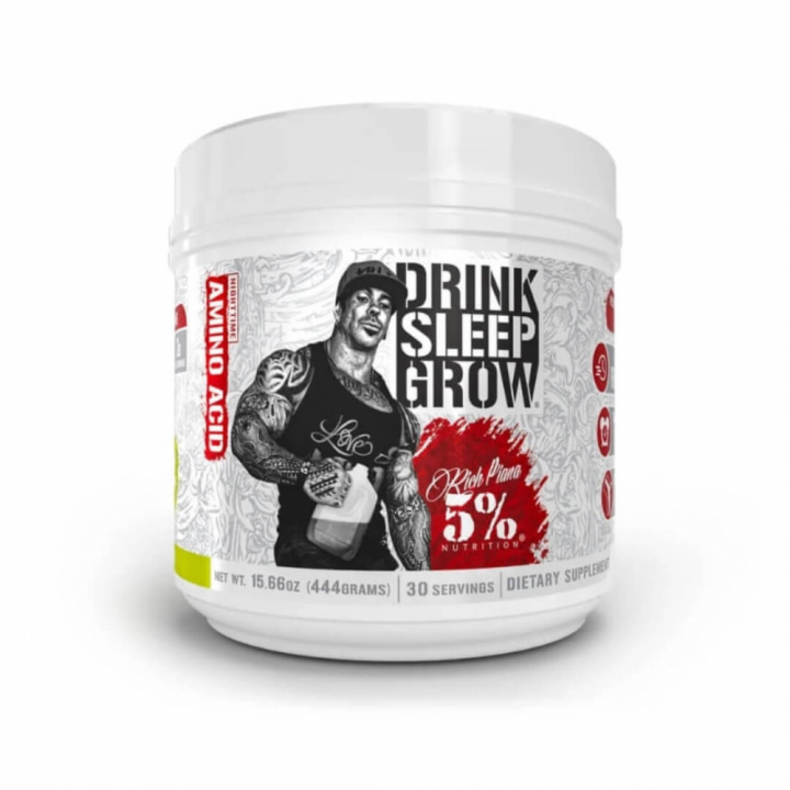 5% Nutrition Drink Sleep Grow, 450 g (Lemon Lime) ryhmässä Ravintolisät & Elintarvikkeet / Aminohapot / Aminohappokompleksi @ Tillskottsbolaget (FIVE001-1)