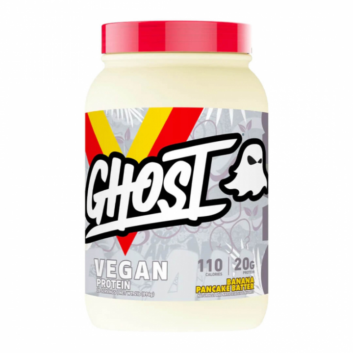 Ghost Vegan Protein, 907 g (Banana Pancake Batter) ryhmässä Ravintolisät & Elintarvikkeet / Proteiinijauhe / Laktoositon Proteiini @ Tillskottsbolaget (GHOST6583-1)