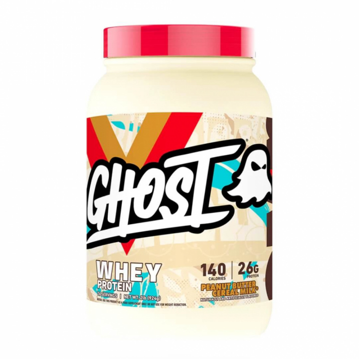 Ghost 100% Whey, 924 g (Peanut Butter Cereal Milk) ryhmässä Ravintolisät & Elintarvikkeet / Proteiinijauhe / Sekoitusproteiini @ Tillskottsbolaget (GHOST854-1)