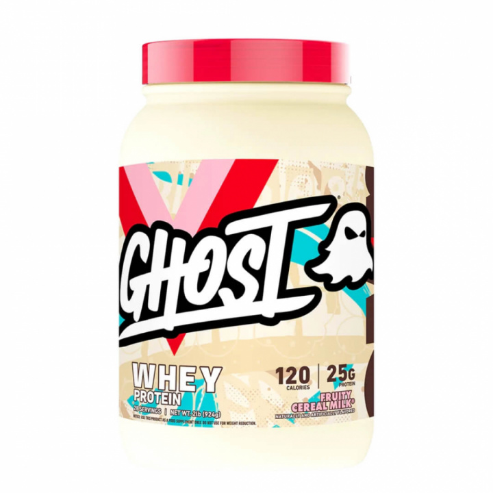 Ghost 100% Whey, 924 g (Fruity Cereal Milk) ryhmässä Ravintolisät & Elintarvikkeet / Proteiinijauhe / Sekoitusproteiini @ Tillskottsbolaget (GHOST854-2)