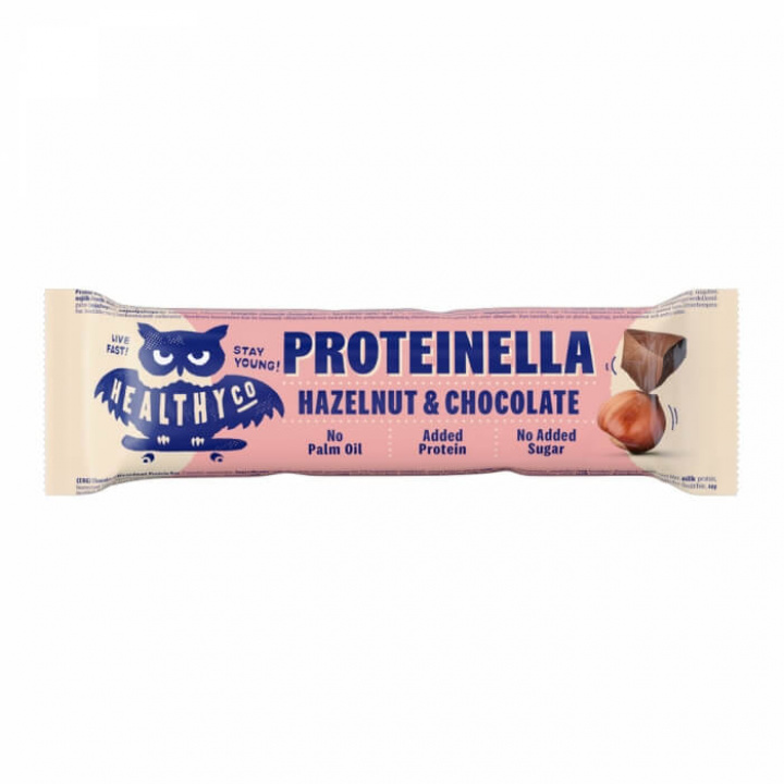 HealthyCo Proteinella Protein Bar, 35 g (Hazelnut & Chocolate) ryhmässä Patukat / Proteiinipatukat @ Tillskottsbolaget (HEALTHYCO812-1)