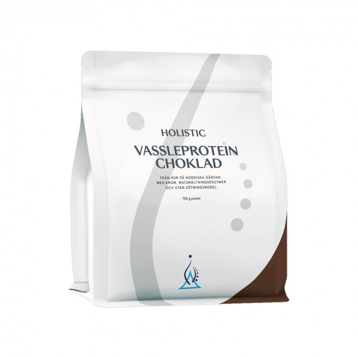 Holistic Vassleprotein, 750 g (Choklad) ryhmässä Ravintolisät & Elintarvikkeet / Proteiinijauhe / Heraproteiini / Whey protein @ Tillskottsbolaget (HOLISTIC853-1)