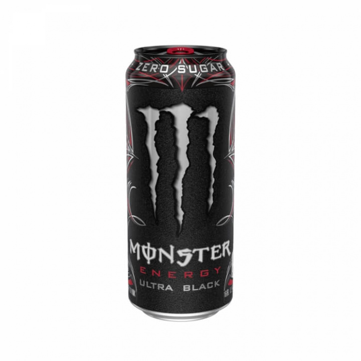 Monster Energy, 500 ml (Ultra Black) ryhmässä Juomat / Energiajuoma @ Tillskottsbolaget (MONSTER001-7)