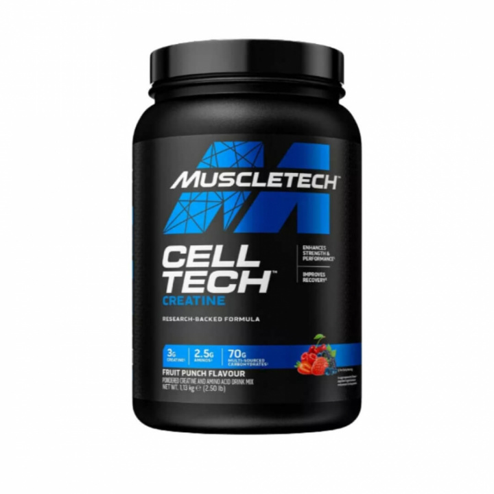 Muscletech Cell-Tech, 1,13 kg (Fruit Punch) ryhmässä Ravintolisät & Elintarvikkeet / Kreatiini / Kreatiini sekoitukset @ Tillskottsbolaget (MUSCLETECH743-1)
