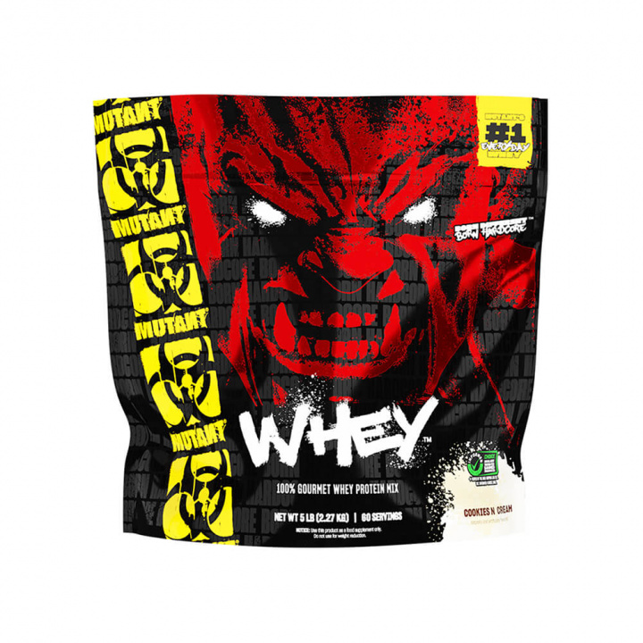 Mutant Whey, 2,27 kg (Cookies & Cream) ryhmässä Ravintolisät & Elintarvikkeet / Proteiinijauhe / Heraproteiini / Whey protein @ Tillskottsbolaget (MUTANT7684-3)