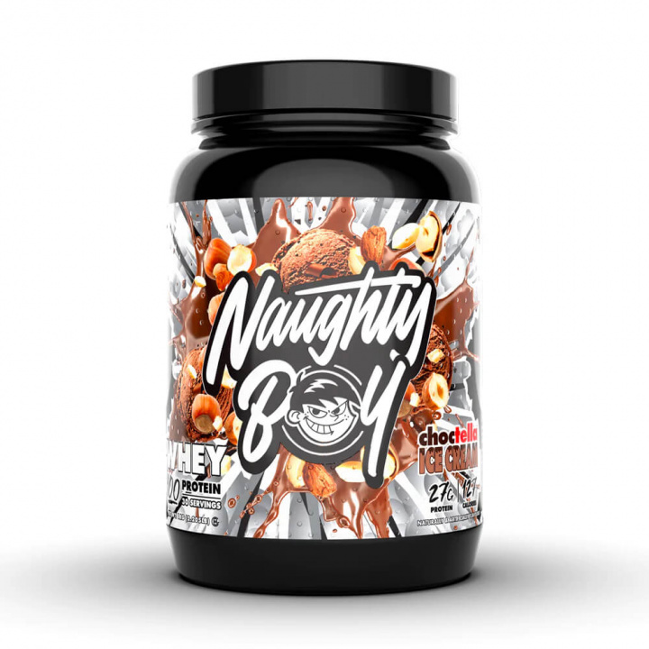 Naughty Boy Whey 100, 1000 g (Choctella Ice Cream) ryhmässä Ravintolisät & Elintarvikkeet / Proteiinijauhe / Sekoitusproteiini @ Tillskottsbolaget (NB7564-3)