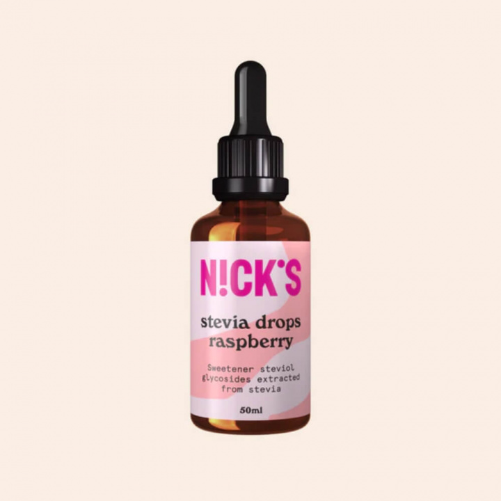 Nicks Steviadroppar, 50 ml (Raspberry) ryhmässä Ravintolisät & Elintarvikkeet / Elintarvikkeet / Kalorivapaat kastikkeet ja lisukkeet @ Tillskottsbolaget (NICKS583-3)