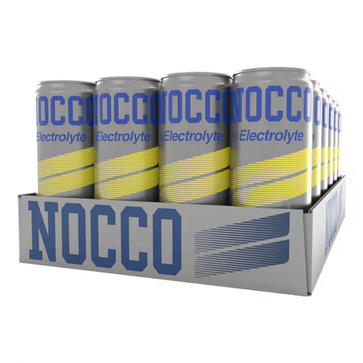 24 x NOCCO Electrolyte, 355 ml (Lemon/Lime) ryhmässä Teematuotteet / Gluteenittomat Ravintolisät @ Tillskottsbolaget (NOCCO56734)