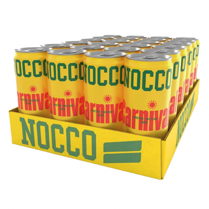 24 x NOCCO BCAA, 330 ml (Carnival) ryhmässä Teematuotteet / Laktoosittomat ravintolisät @ Tillskottsbolaget (NOCCO57432)
