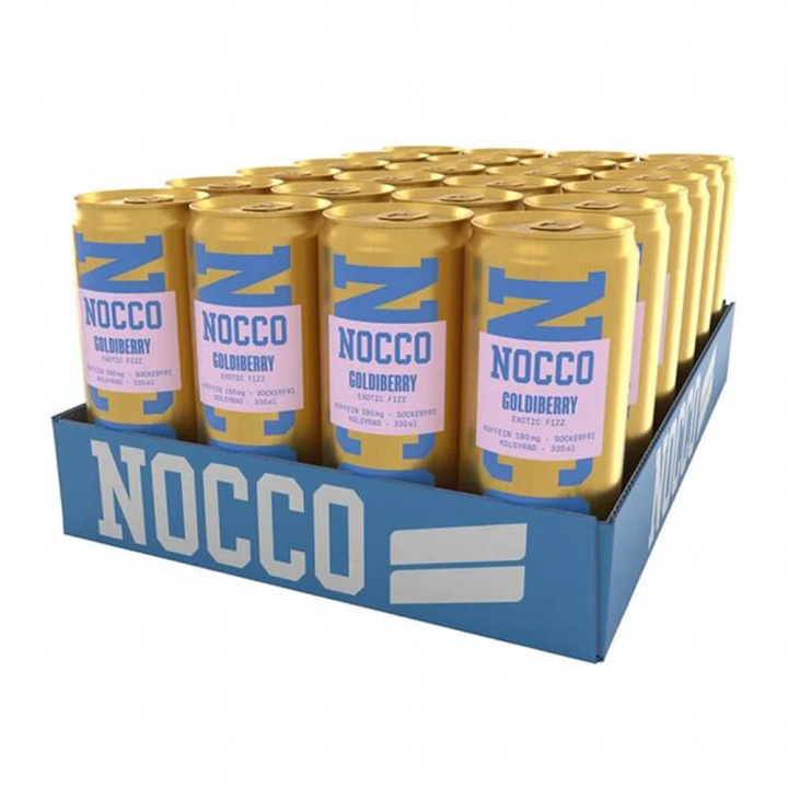24 x NOCCO BCAA, 330 ml (Goldiberry) ryhmässä Juomat / Energiajuoma @ Tillskottsbolaget (NOCCO754)