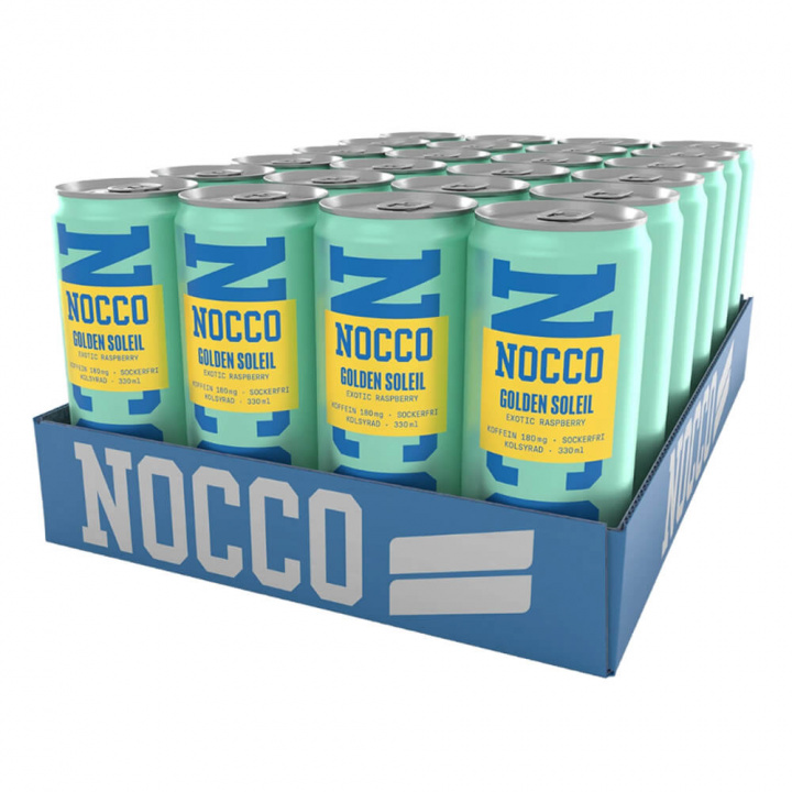 24 x NOCCO BCAA, 330 ml (Golden Soleil) ryhmässä Juomat / Energiajuoma @ Tillskottsbolaget (NOCCO758599)