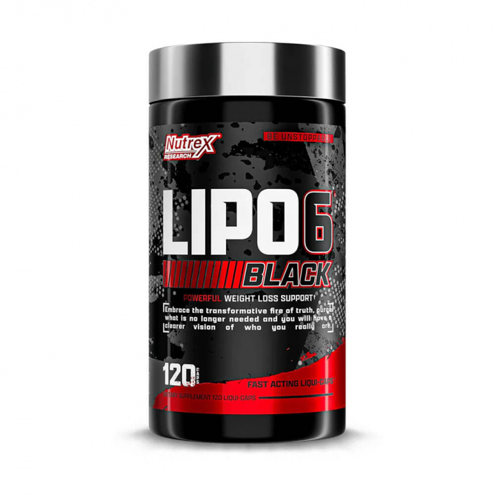 Nutrex Research LIPO-6 BLACK, 120 caps ryhmässä Ravintolisät & Elintarvikkeet / Painonpudotusta / Rasvanpolttaja @ Tillskottsbolaget (NUTREX261)