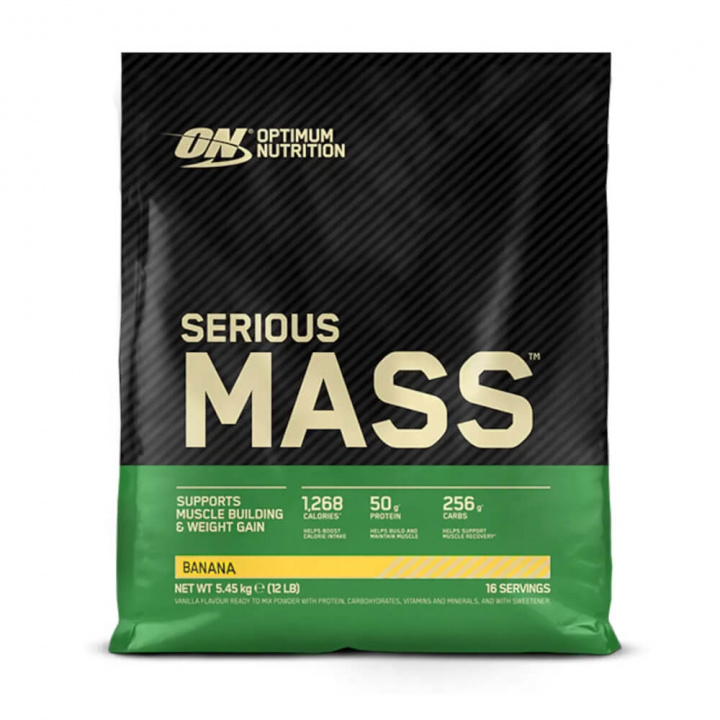 Optimum Nutrition Serious Mass, 5400 g (Banana) ryhmässä Teematuotteet / Ravintolisät Naisille @ Tillskottsbolaget (OPTIMUM006TBCS)