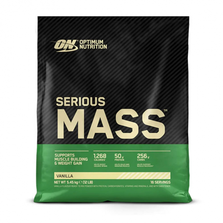 Optimum Nutrition Serious Mass, 5400 g (Vanilla) ryhmässä Teematuotteet / Ravintolisät Naisille @ Tillskottsbolaget (OPTIMUM006V)
