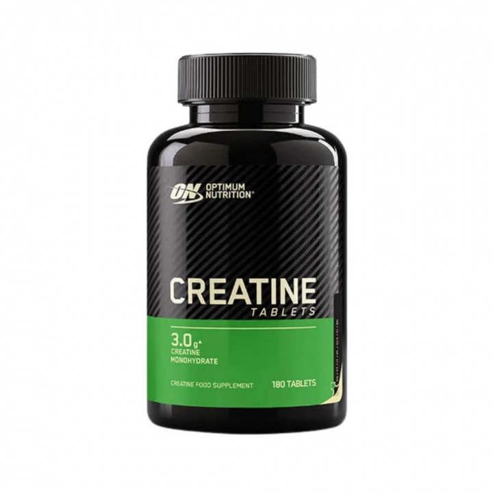 Optimum Nutrition Creatine Monohydrate, 180 tabs ryhmässä Ravintolisät & Elintarvikkeet / Kreatiini / Kreatiinimonohydraatti @ Tillskottsbolaget (OPTIMUM679)