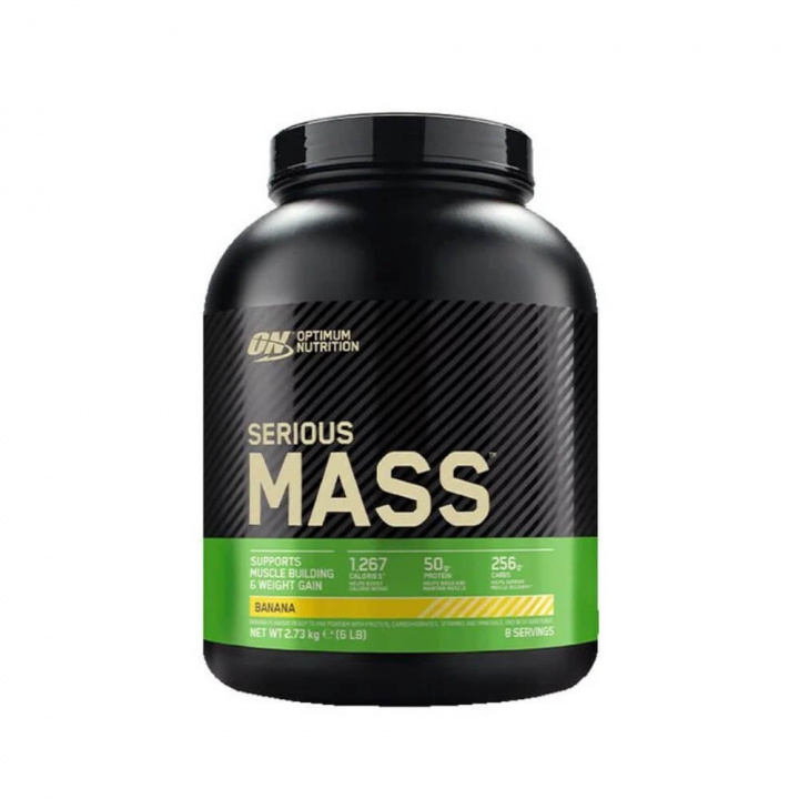 Optimum Nutrition Serious Mass, 2,7 kg (Banana) ryhmässä Teematuotteet / Ravintolisät Naisille @ Tillskottsbolaget (OPTIMUM783-4)