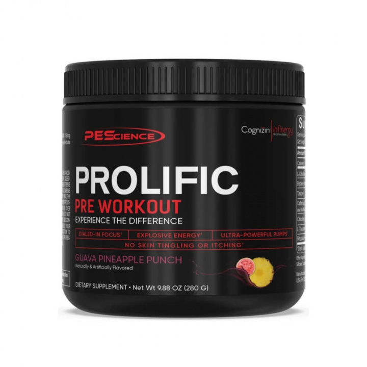 PES Prolific, 280 g ryhmässä Ravintolisät & Elintarvikkeet / Suorituskyvyn parantajat / Pre-Workout / PWO @ Tillskottsbolaget (PES7683)