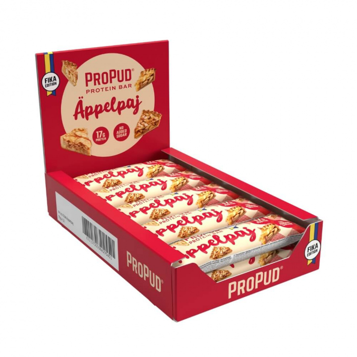 12 x ProPud Proteinbar, 55 g (Äppelpaj) ryhmässä Patukat / Proteiinipatukat @ Tillskottsbolaget (PROPUD1495)