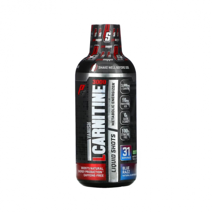 Pro Supps L-Carnitine 3000, 473 ml (Blue Razz) ryhmässä Ravintolisät & Elintarvikkeet / Painonpudotusta / Kofeiiniton Rasvanpolttaja @ Tillskottsbolaget (PROSUPPS0577-1)