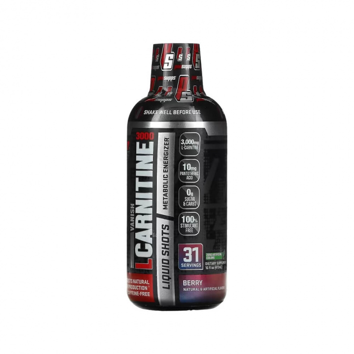 Pro Supps L-Carnitine 3000, 473 ml (Berry) ryhmässä Ravintolisät & Elintarvikkeet / Painonpudotusta / Kofeiiniton Rasvanpolttaja @ Tillskottsbolaget (PROSUPPS0577-2)