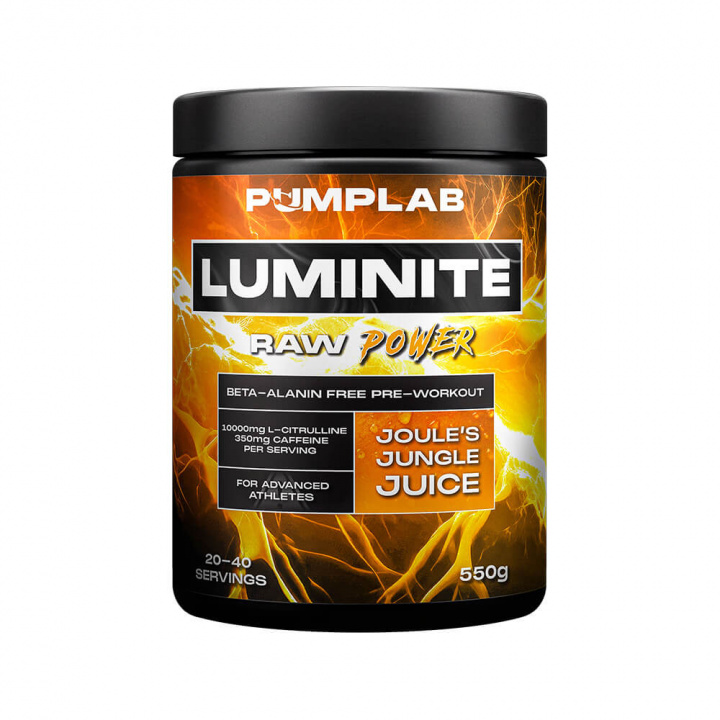 PumpLab LUMINITE - Beta-Alanine Free PWO, 550 g (Jungle Juice) ryhmässä Ravintolisät & Elintarvikkeet / Suorituskyvyn parantajat / Pre-Workout / PWO @ Tillskottsbolaget (PUMPLAB9036-2)