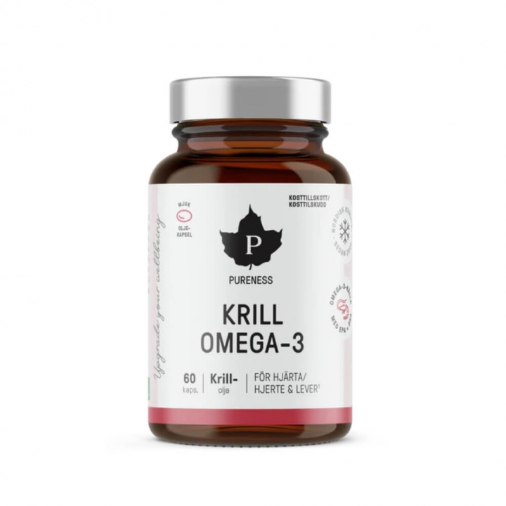 Pureness Krill Omega-3, 60 caps ryhmässä Ravintolisät & Elintarvikkeet / Omega-3 & Rasvahapot / Omega-3 @ Tillskottsbolaget (PURENESS893)