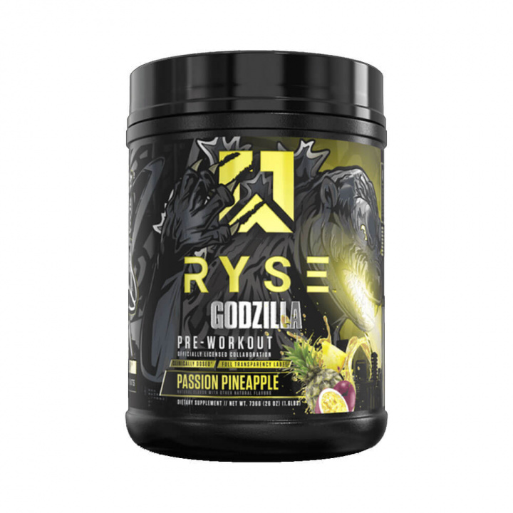 Ryse Supps Godzilla Pre-Workout, 40 serv. (Passion Pineapple) ryhmässä Ravintolisät & Elintarvikkeet / Suorituskyvyn parantajat / Pre-Workout / PWO @ Tillskottsbolaget (RYSE78745-3)