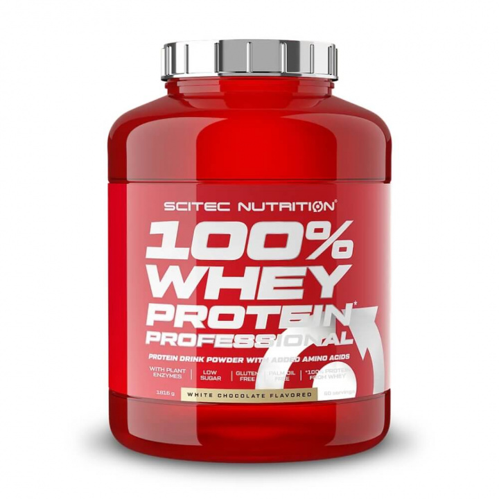 Scitec Nutrition 100% Whey Protein Professional, 1816 g ryhmässä Teematuotteet / Ravintolisät Naisille @ Tillskottsbolaget (SCITEC0020)