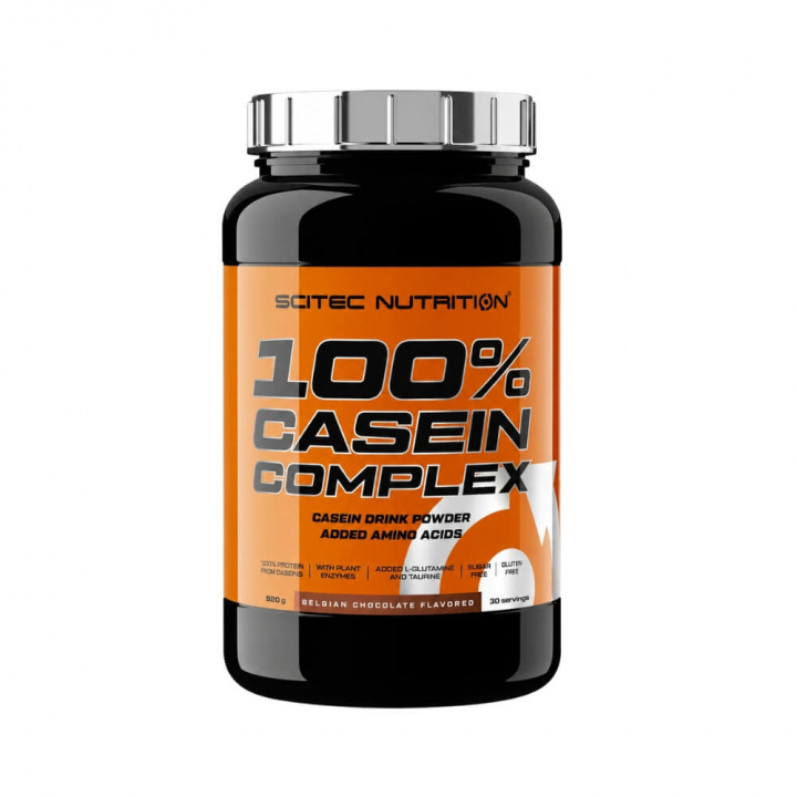 Scitec Nutrition 100% Casein Complex, 0,92kg ryhmässä Ravintolisät & Elintarvikkeet / Proteiinijauhe / Kaseiiniproteiini @ Tillskottsbolaget (SCITEC002)