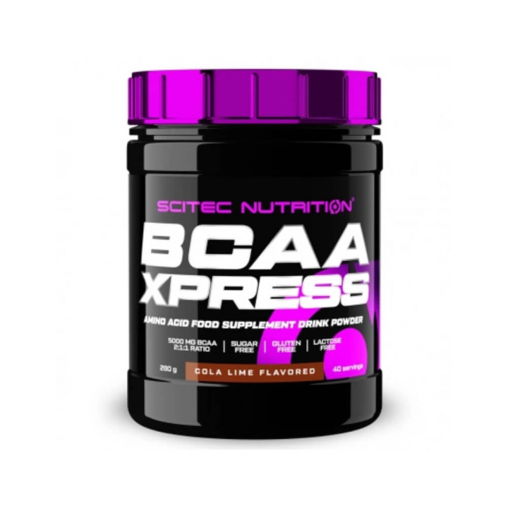 Scitec Nutrition BCAA Xpress, 280 g (Cola-Lime) ryhmässä Ravintolisät & Elintarvikkeet / Aminohapot / BCAA @ Tillskottsbolaget (SCITEC5463-3)